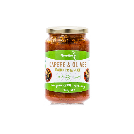 Capers and olives sauce slendier