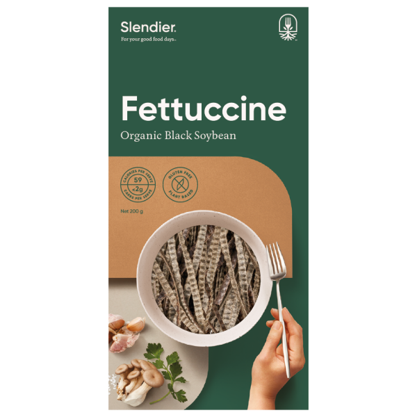 Black Soybean Organic Fettuccine - Slendier