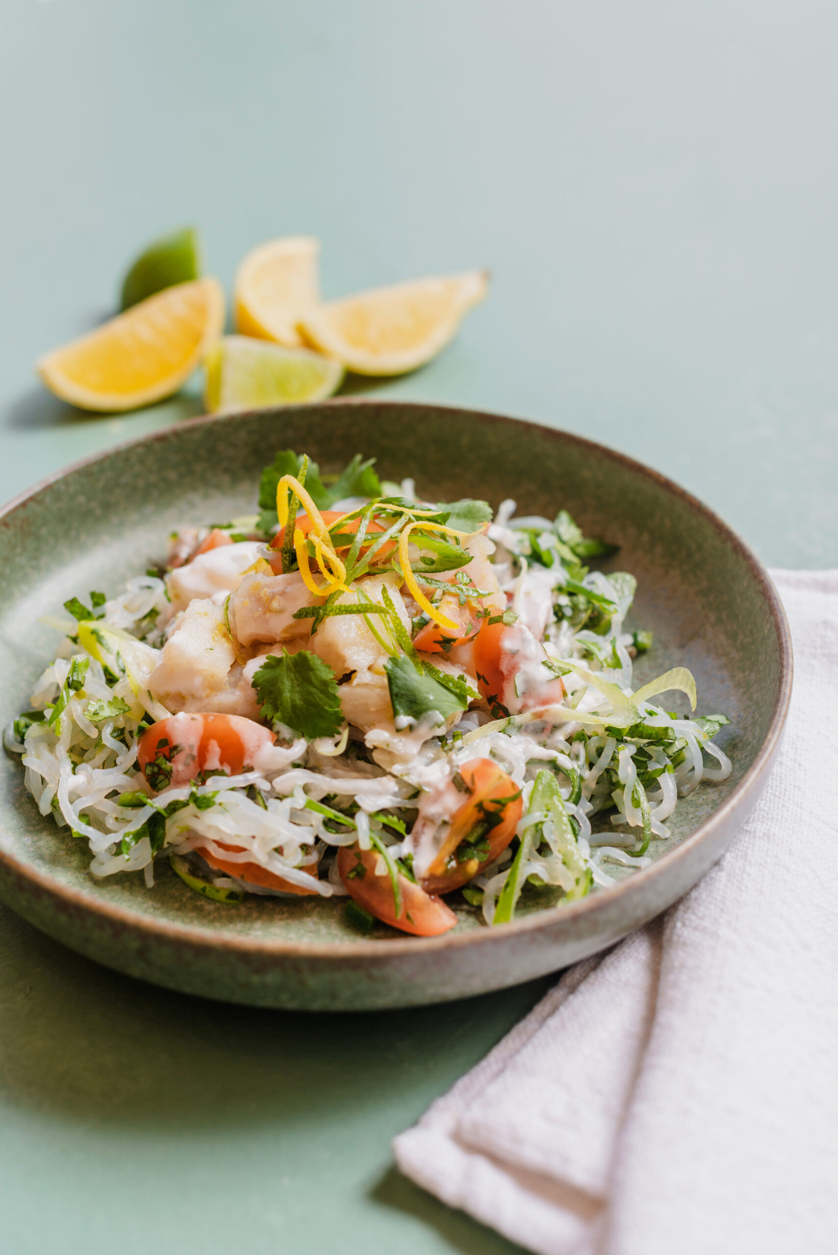 Ceviche with Konjac Angel Hair Style - Slendier